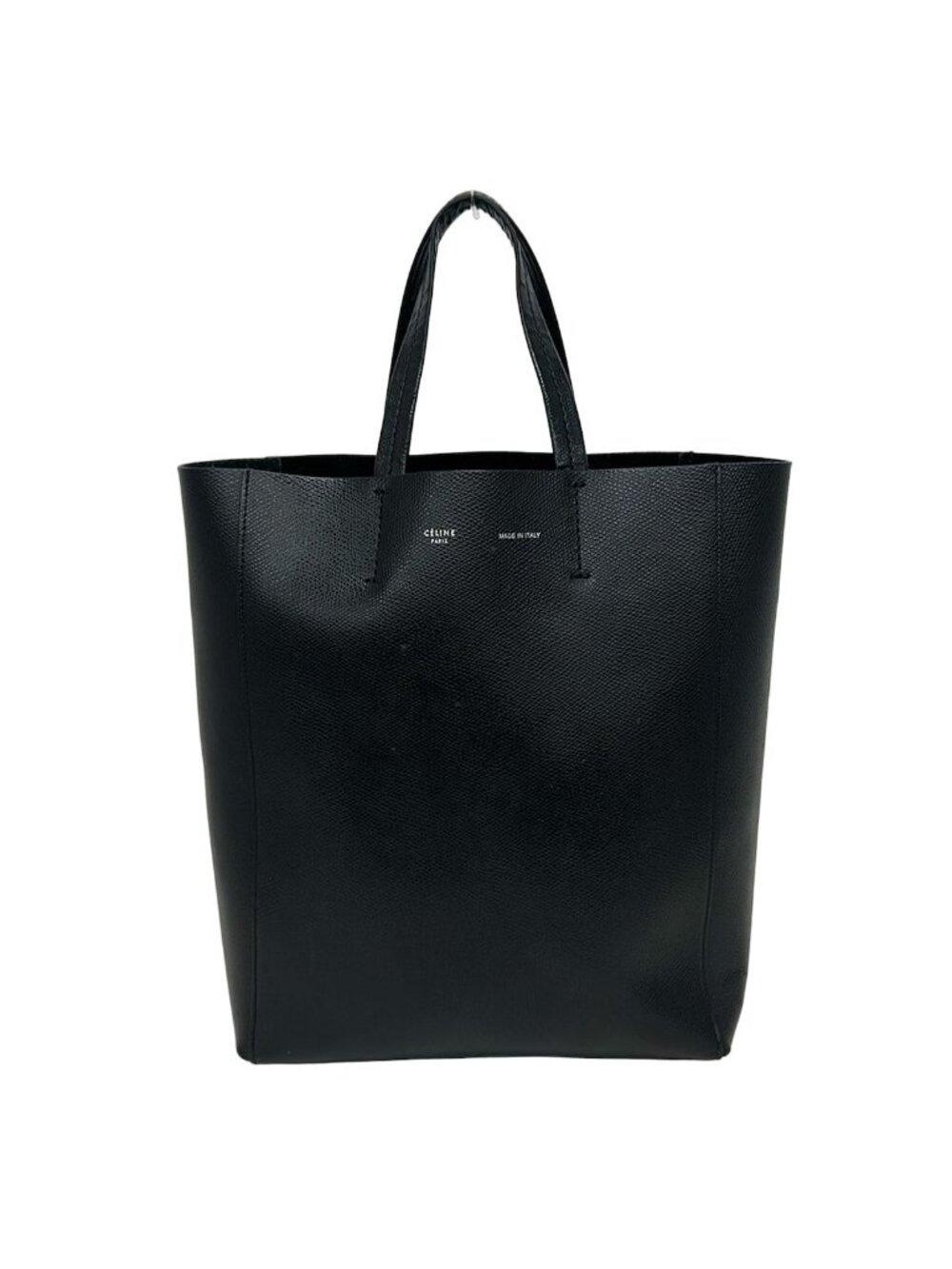 Celine Tote Bag Vertical Cabas Mall Black Leather